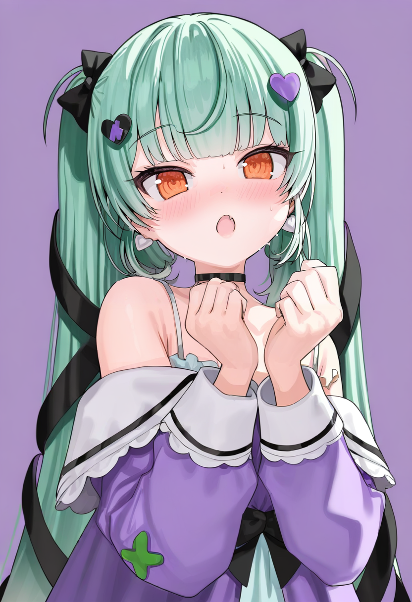 06231-2467129793-1girl, solo, hair ornament, long hair, blush, looking at viewer, virtual youtuber, heart hair ornament, bangs, off shoulder, han.png